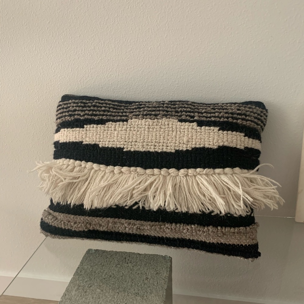 Woven Lumbar Throw Pillow